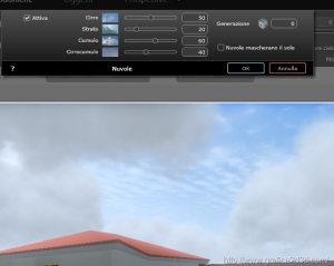 Rendering artlantis 5 : illuminazione esterno settaggio heliodon