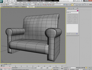 Divano modellazione 3d studio max