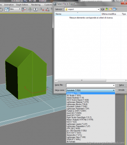 Esportare un modello 3D da 3d studio ad artlantis