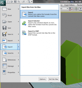 Esportare un modello 3D da 3d studio ad artlantis