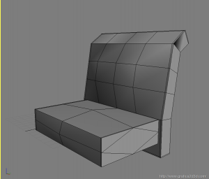 Divano modellazione 3d studio max