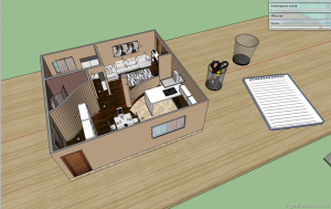 Sketchup e vray : mini appartamento wip1