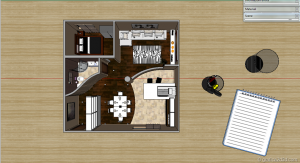 Sketchup e vray : mini appartamento wip1