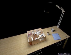 Sketchup e vray : mini appartamento wip1
