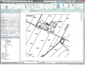 Modellare un terreno con revit con punti quotati