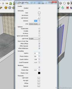 Tutorial vray sketchup interior salone D12