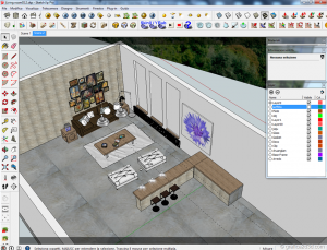 Tutorial vray sketchup interior salone D12
