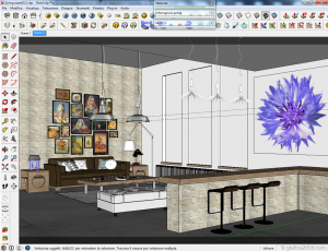 Tutorial vray sketchup interior salone D12