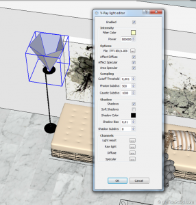 Making of tutorial vray sketchup interior #15