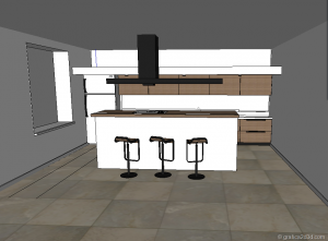 making of tutorial kitchen vray sketchup