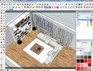 Vray sketchup tutorial interior salone 011