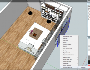 Vray sketchup tutorial interior salone 011