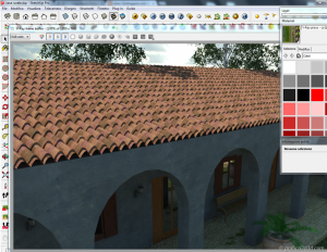 Tutorial tegole tetto displace vray sketchup 08 Tutorial tegole tetto displace vray sketchup 08
