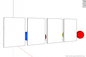 Vetro satinato con sketchup e vray