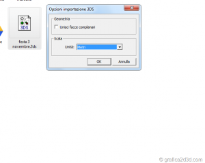 Sketchup importare correttamente un file 3ds
