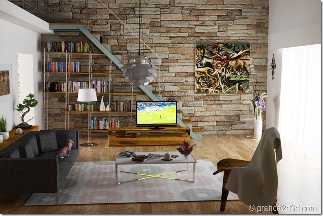 Interior render #103 vray sketchup