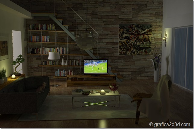 Interior render #103 vray sketchup
