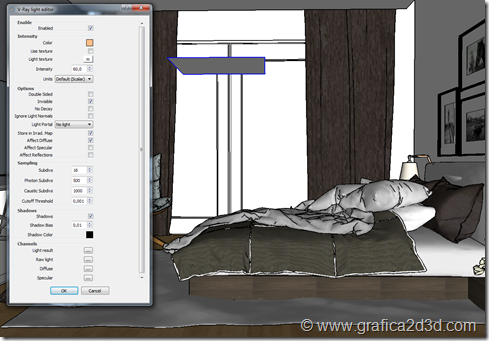 Hotel room vray sketchup scene #127