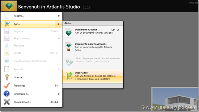 Primi passi artlantis 5 e maxwell esterno diurno tutorial base