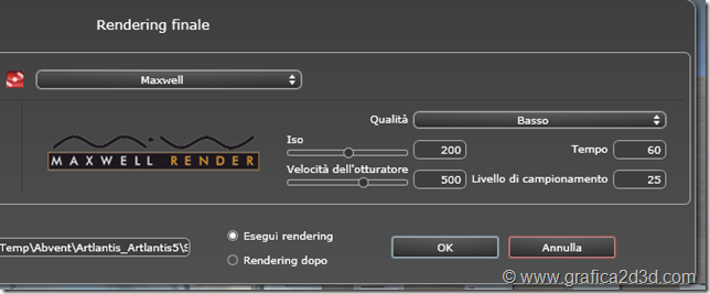 Primi passi artlantis 5 e maxwell esterno diurno tutorial base