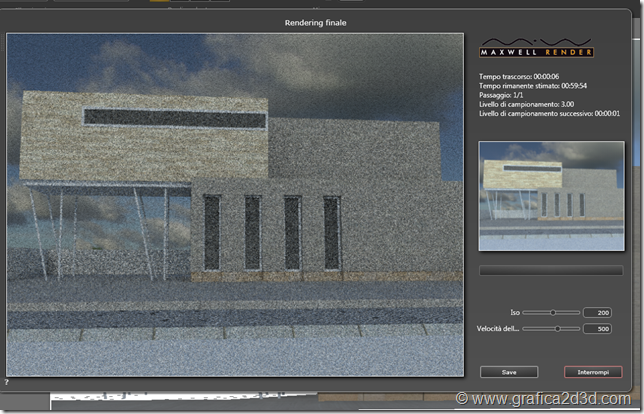 Primi passi artlantis 5 e maxwell esterno diurno tutorial base
