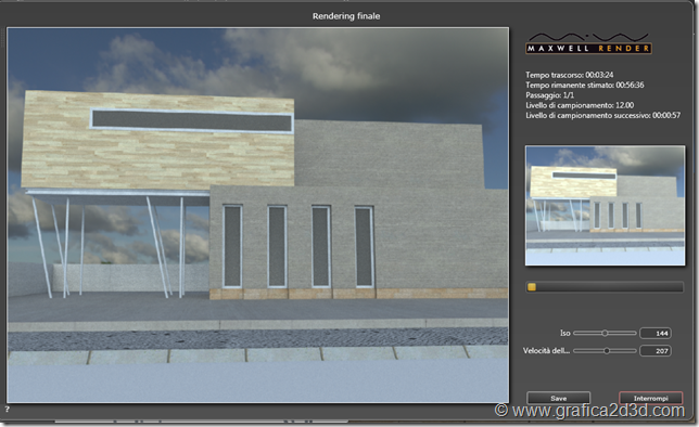 Primi passi artlantis 5 e maxwell esterno diurno tutorial base