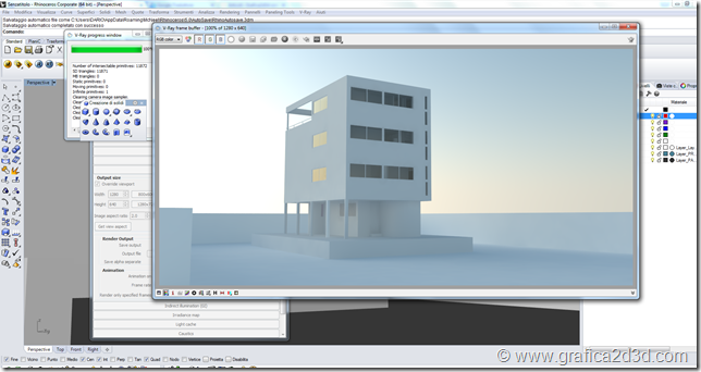 Render esterno vray rhino tutorial basic