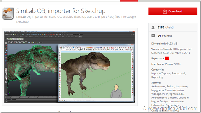 Sketchup convertire file 3d studio in sketchup