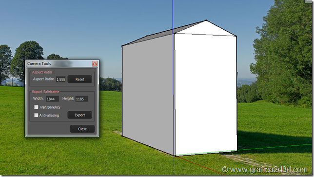 Foto inserimento con vray sketchup