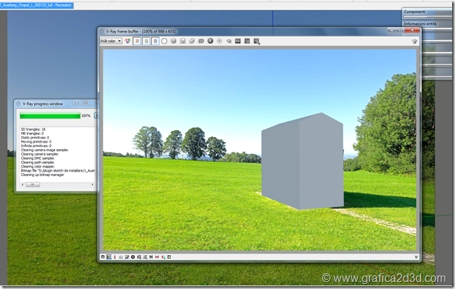 Foto inserimento con vray sketchup