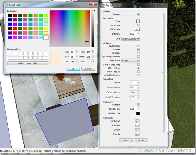 Making of vray sketchup house T.