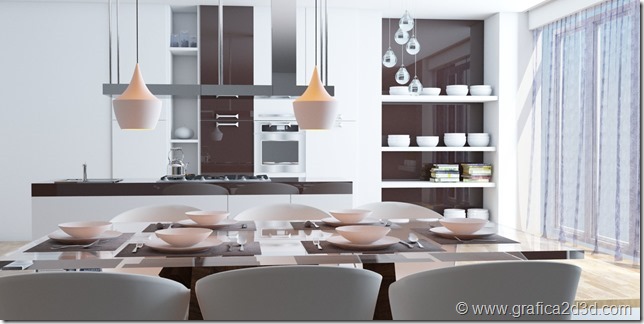 Kitchen 45 vray sketchup