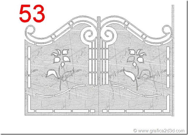 Disegni dxf dwg cancelli al plasma