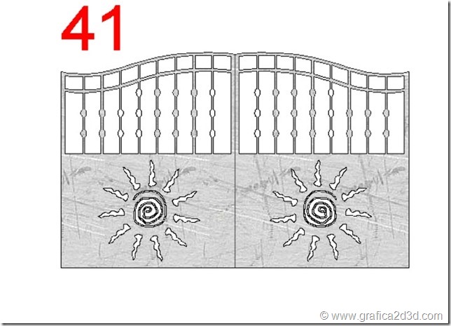 Disegni dxf dwg cancelli al plasma