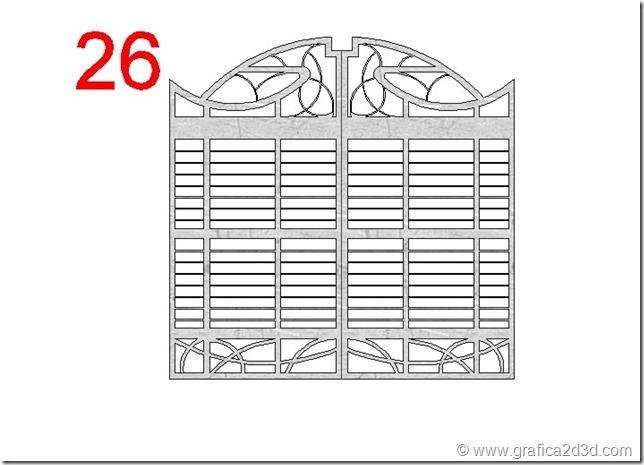 Disegni dxf dwg cancelli al plasma