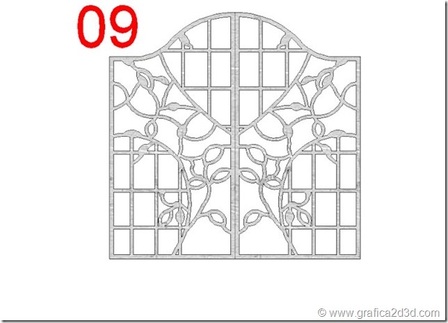 Disegni dxf dwg cancelli al plasma