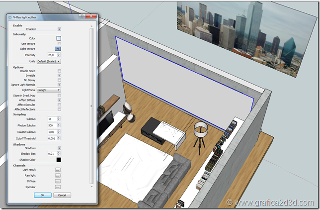 Vray sketchup making of house civico 146