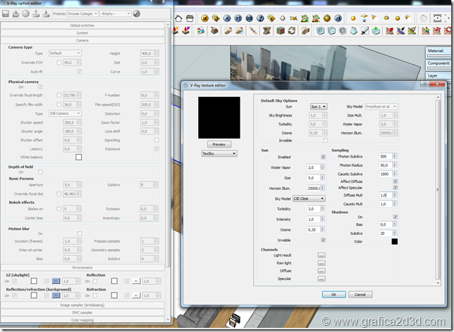 Vray sketchup making of house civico 146