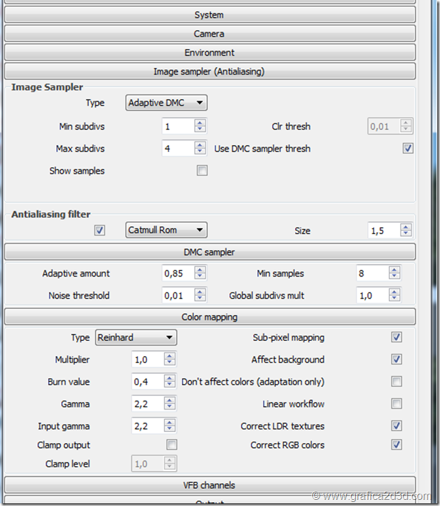 Vray sketchup Padiglione di Barcellona di  Mies van der Rohe