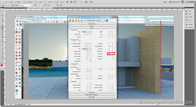 Lens shift vray cam sketchup vray