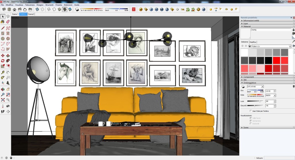 Sketchup 2016 vray interior test render