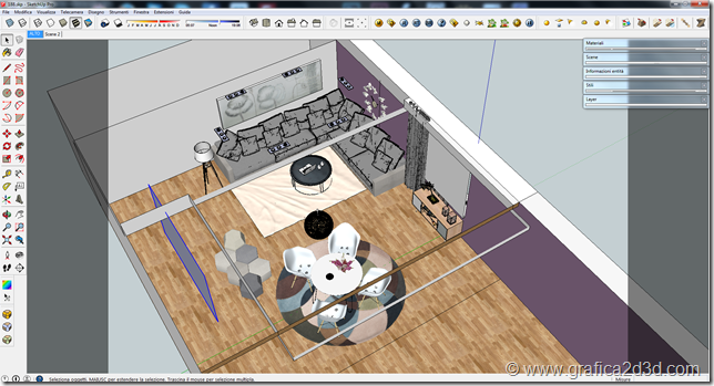 Vray sketchup interior scene 188