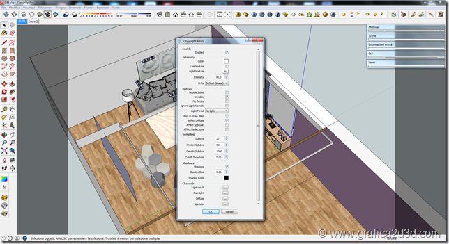 Vray sketchup interior scene 188
