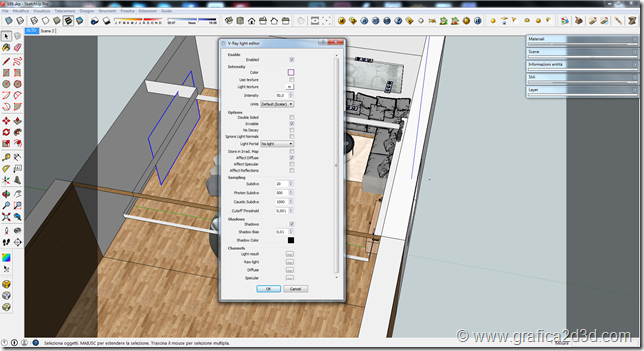 Vray sketchup interior scene 188