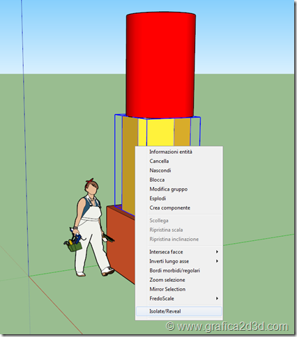 Sketchup plugin Select n : isola oggetti selezionati
