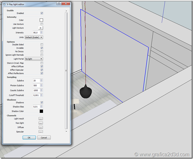 Scena studio corso vray per sketchup 197