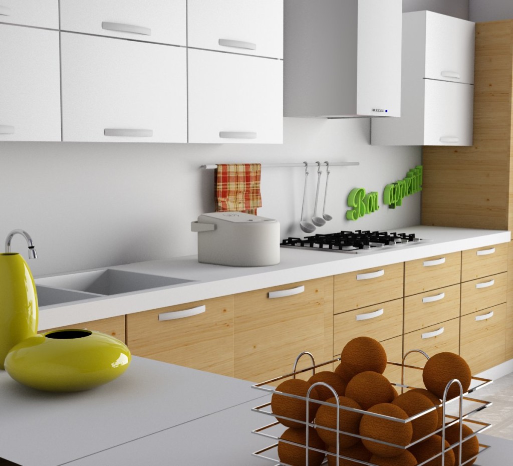 kitchen house P. Vray sketchup