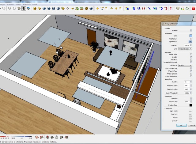 Interior scene 888 vray2 sketchup 2016
