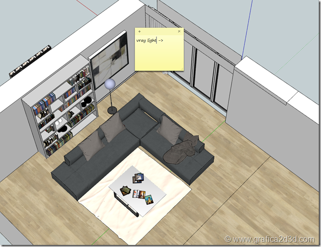 Tutorial interior vray 3.5 sketchup 2017 scene b.