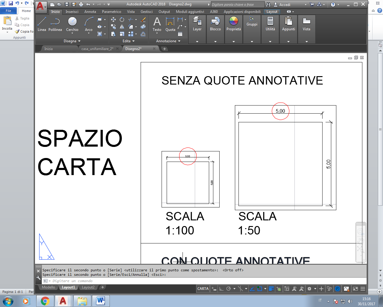 Le funzioni annotative in autocad